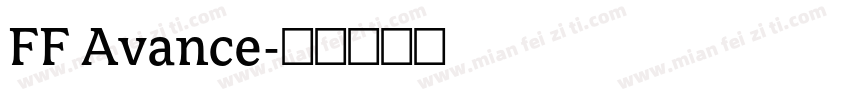 FF Avance字体转换
